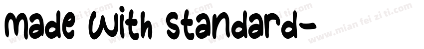 Made with Standard字体转换